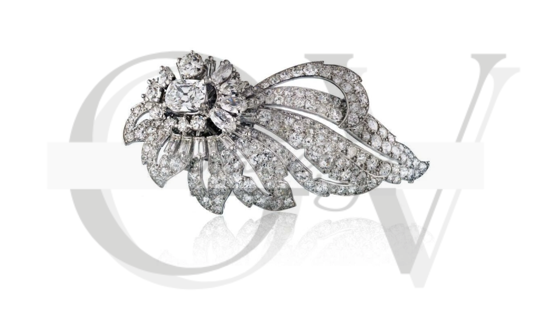 Cartier diamond brooches